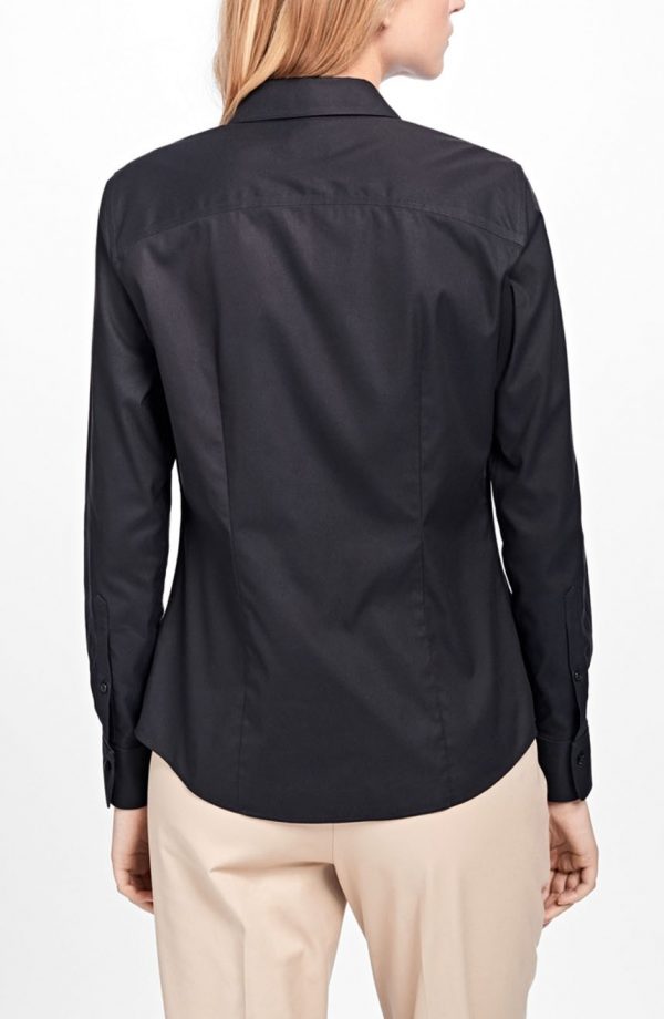 Womens dress shirts for work back view.