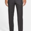 Mens 2 button tropical wool suit pants full front view.