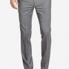 Grey tropical wool suit pants full front view.