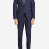 Mens navy flannel suit for all seasons.