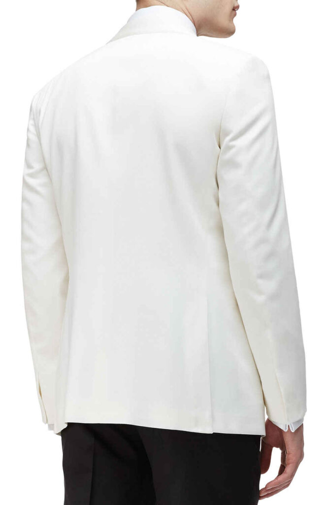 Shawl Collar Dinner Jacket White For A Daytime Tuxedo