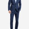 Slim fit unstructured cotton suit custom-made in single-breasted style with 2 back vents.