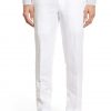 white linen pants full front view