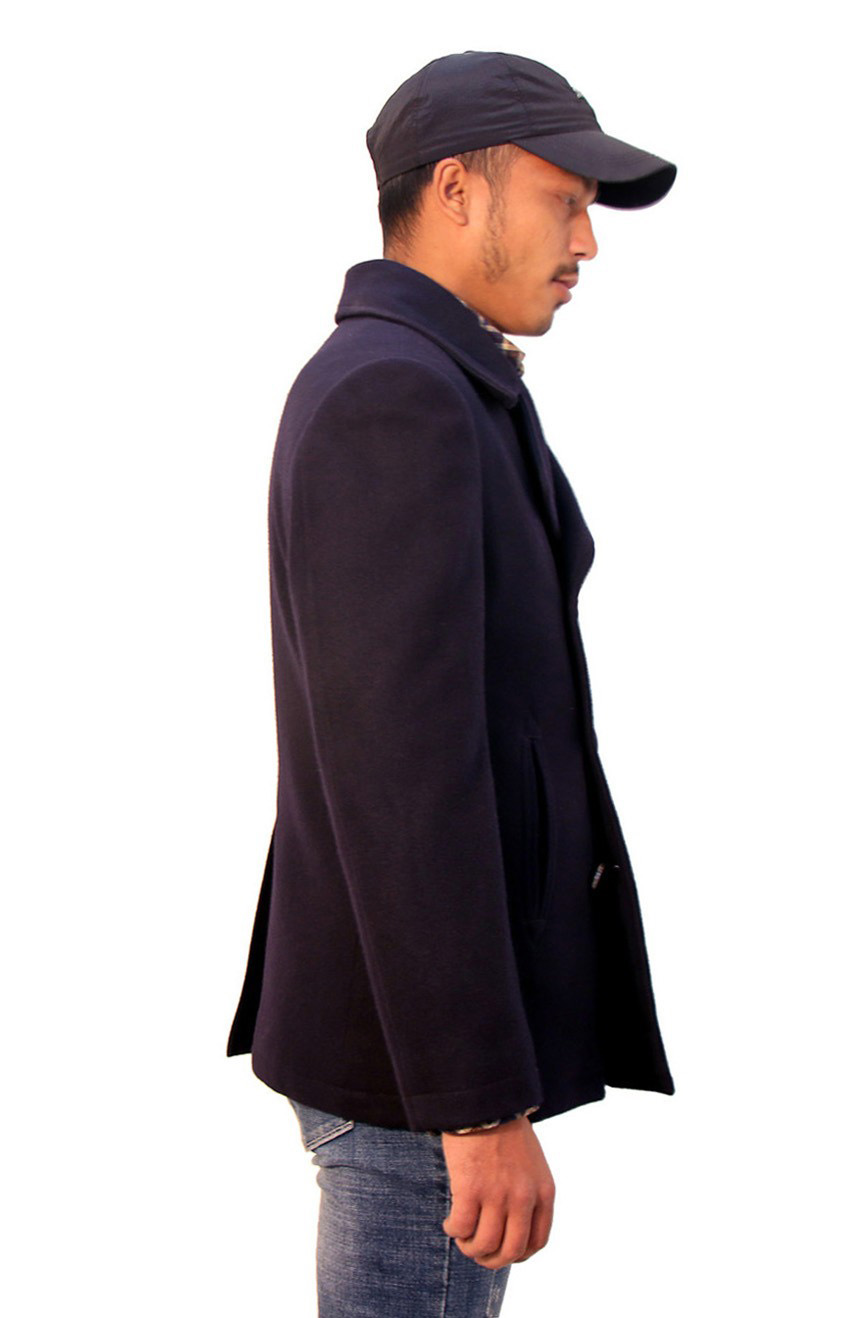 college peacoat for men full right view