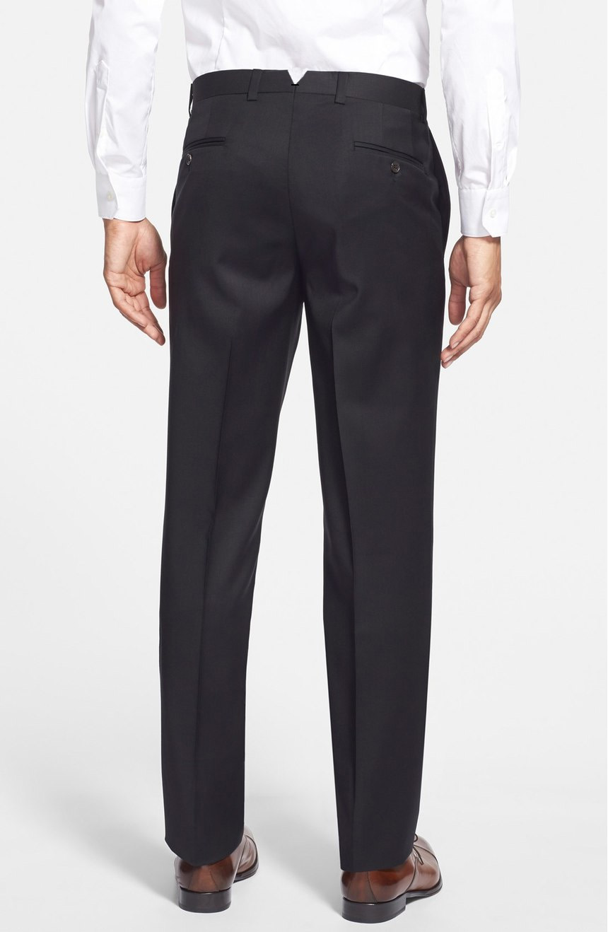 Black slim fit pants for men tailored as formal dress pants | Baron Boutique-baongoctrading.com.vn