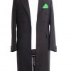 Western frock coat hand-tailored for modern men in modern style, full front view.
