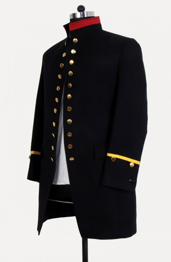 Pirate frock coat in black velvet that honors history | Baron Boutique