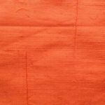 Dupioni silk fabric in orange color ideal for suits, jackets, blazers, pants, dresses, skirts, and vests.