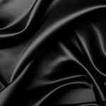 Black satin silk for shirts, dresses, linings, and more.
