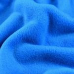 Lightweight fleece in blue ideal for lining, shirts, trousers.
