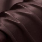Chocolate satin silk for shirts, dresses, linings, and more.