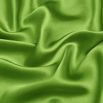 Green satin silk for shirts, dresses, linings, and more.