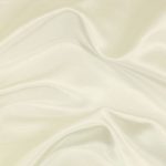 Off-white satin silk for shirts, dresses, linings, and more.
