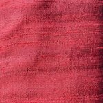 Red raw silk ideal for suits, shirts, shorts, and dresses.