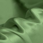 Sage green satin silk for shirts, dresses, linings, and more.