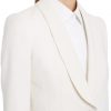 Female tuxedo suit for prom shawl lapel view.