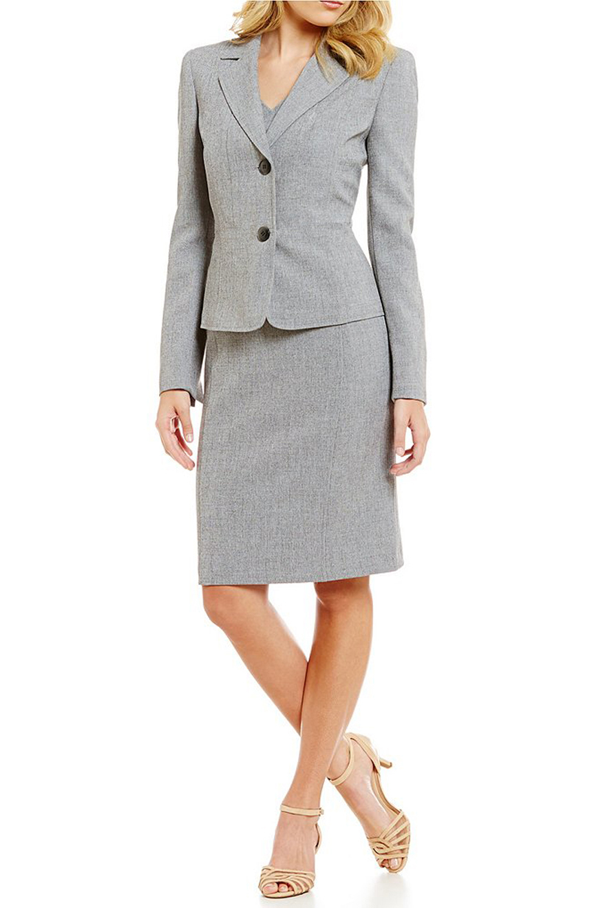 Womens dress suits for weddings, work, and interviews.