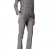 Womens tailored suit in silk and wool blend elegant cloth.