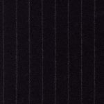 Super 120s 100% medium weight worsted wool in black with medium chalk stripes suitable for all seasons.
