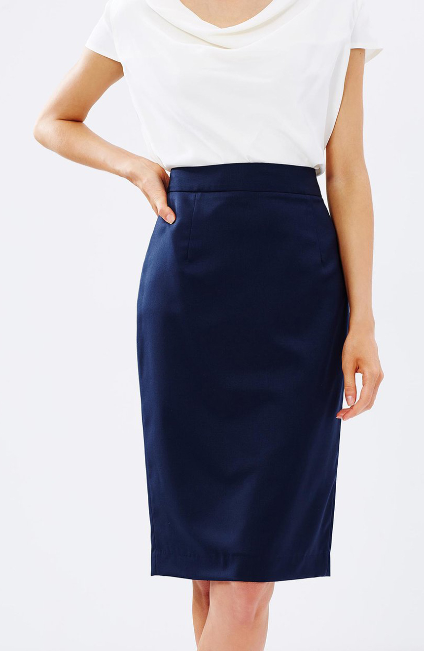 High waisted work skirt for ladies.