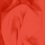 Mandarin red crêpe silk fabric for shirts, dresses, linings, and more.