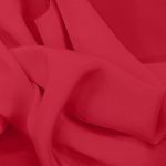 Red crêpe silk fabric for shirts, dresses, linings, and more.