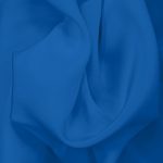 Royal blue crêpe silk fabric for shirts, dresses, linings, and more.