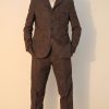 10th Doctor Who brown pinstripe suit.