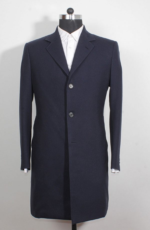 12th Doctor blue Crombie coat red lining for Peter Capaldi coat cosplay