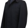 Matrix coat aka Neo trench coat black from the Matrix 1 movie, side close-up view.
