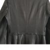 Neo leather trench coat replica from Matrix 2, back upper view.