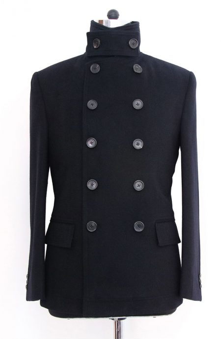 Womens double-breasted short peacoat in Quantum of Solace style.