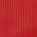 Red color smooth rayon viscose fabric with self stripes ideal for vests, dresses, shirts, and garment lining.