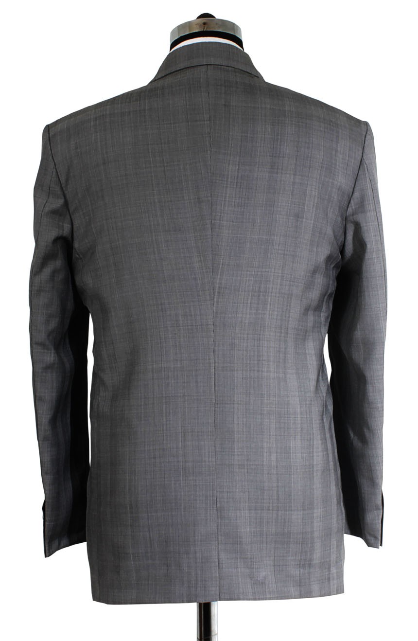 Cary Grant North By Northwest suit in grey glen plaid. A full-back view.