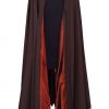 Count Dooku cape from Star Wars. A full front view with satin silk lined interior.