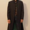 Darker Than Black Hei cosplay trench coat. A full front view.