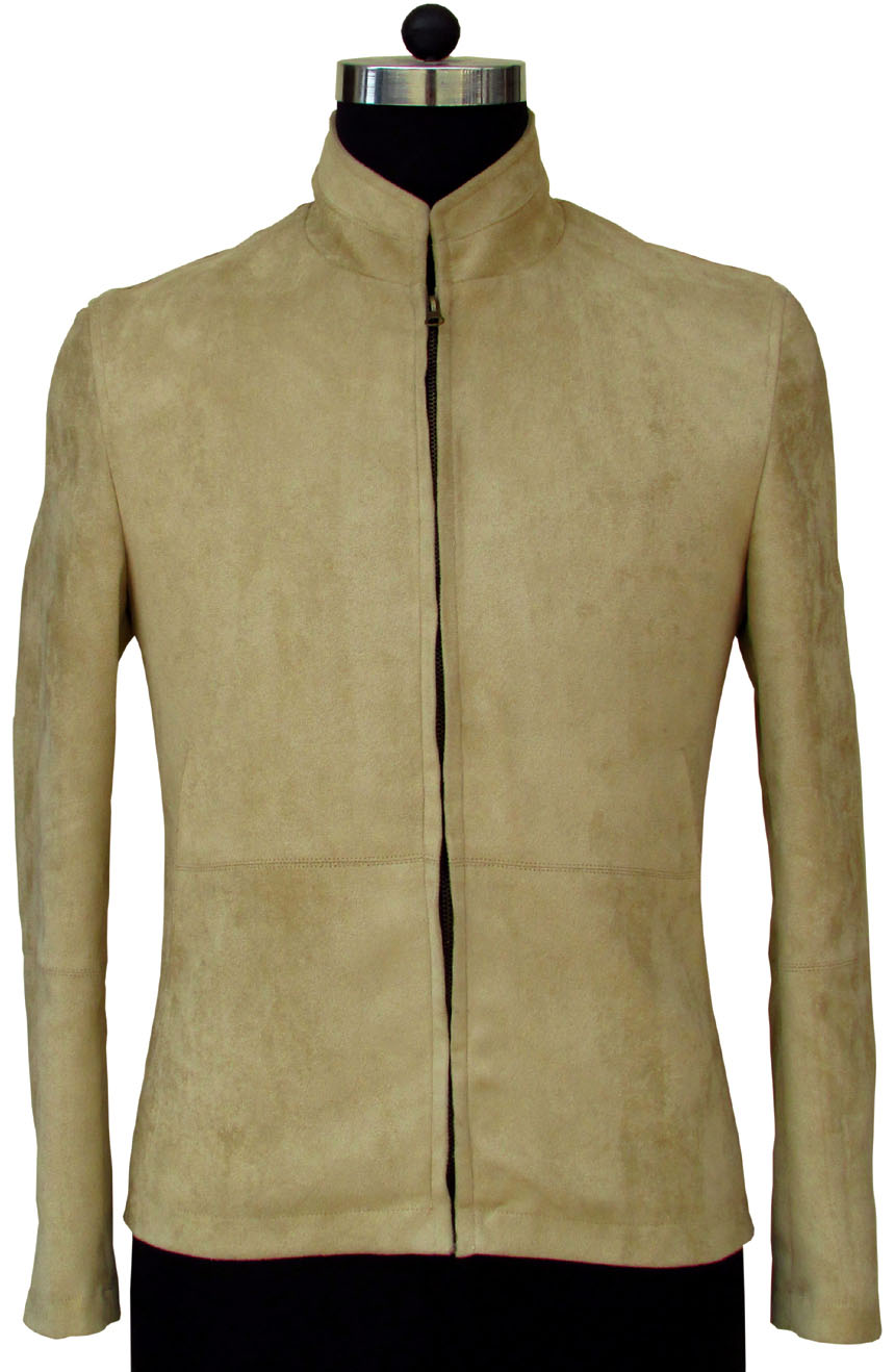 James Bond Morocco matchless suede jacket from Spectre, a full front view.