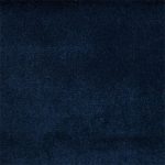 Navy cotton velvet as collar fabric for coats, jackets, and blazers.