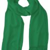 Eucalyptus green cashmere pashmina and silk blend full-size shawl in single-ply twill weave with 3 inches tassel.