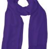 Purple cashmere pashmina and silk blend full-size shawl in single-ply twill weave with 3 inches tassel.