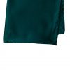 Custom silk pocket squares handmade in solid emerald color satin silk.