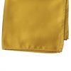 Custom silk pocket squares handmade in solid mustard color satin silk.