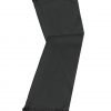 Black cashmere pashmina and silk-blend scarf in single-ply twill weave with 3 inches tassel.