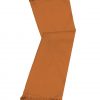 Fiery Orange cashmere pashmina and silk-blend scarf in single-ply twill weave with 3 inches tassel.