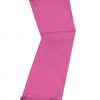 Pink cashmere pashmina and silk-blend scarf in single-ply twill weave with 3 inches tassel.
