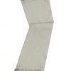 Light Silver grey cashmere pashmina and silk-blend scarf in single-ply twill weave with 3 inches tassel.