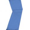 Baby Blue cashmere pashmina and silk-blend scarf in single-ply twill weave with 3 inches tassel.
