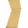 Wheat cashmere pashmina and silk-blend scarf in single-ply twill weave with 3 inches tassel.