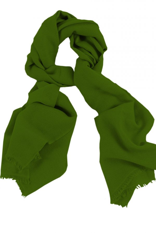 Cashmere wrap scarf womens in 100% cashmere basil green color, beneficial as a wedding wrap, travel wrap scarf, or a winter scarf.