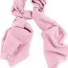 Cashmere wrap scarf womens in 100% cashmere baby pink color, beneficial as a wedding wrap, travel wrap scarf, or a winter scarf.